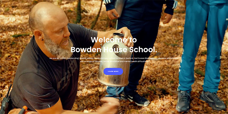Bowden House School website homepage